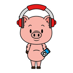 cute little pig character