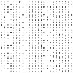 Abstract Matrix Background. Binary Computer Code. Coding. Hacker concept. Vector Background Illustration