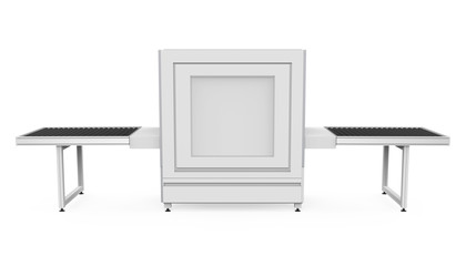Airport Baggage X-Ray Security Machine Isolated