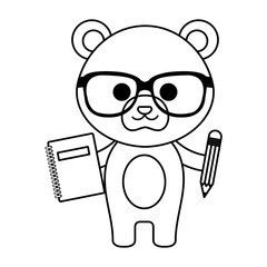 cute little bear character