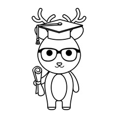 cute little reindeer character