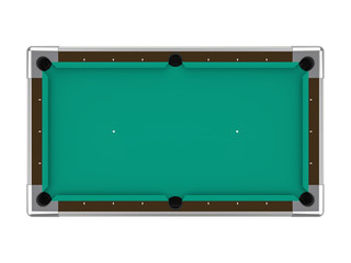 Billiard Table Isolated