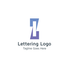 Lettering I Vector