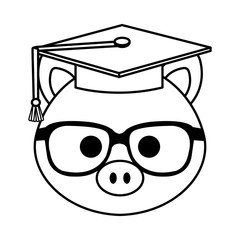cute little pig character