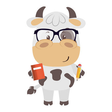 cute little cow character