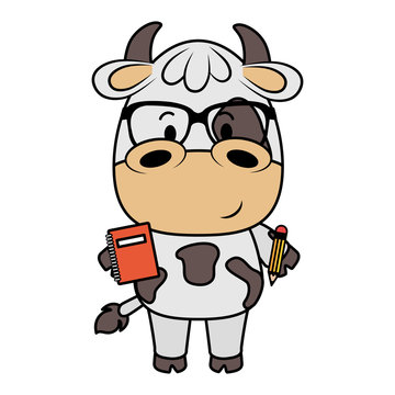 cute little cow character