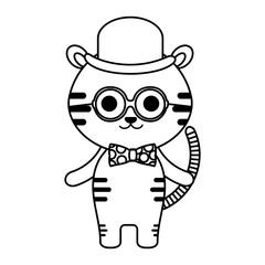 cute little tiger character