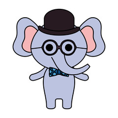Obraz premium cute little elephant character