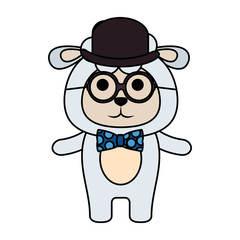 cute little sheep character