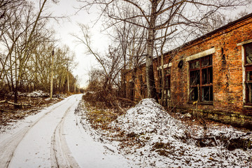  Abandoned, unused object Sewage treatment plant