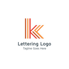 Lettering K Vector