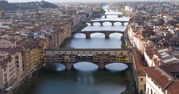 Ponte Vecchio - Florence - Aerial
