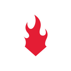 Abstract fire icon
