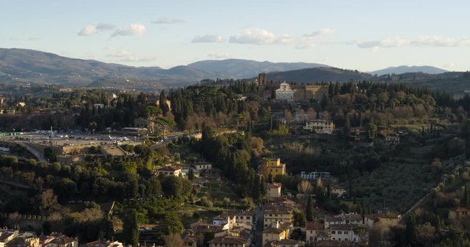 Aerial View of San Miniato Church - Florence