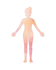 女性のシルエット