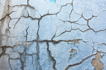 Wand mit Rissen als Hintergrund Vintage