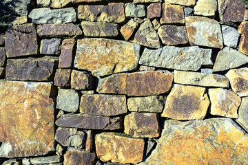 Wand aus Steinen als Hintergrund
