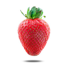 Fresh Ripe Strawberry isolated on white background