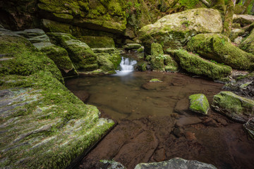 waterfall water stream in black forest