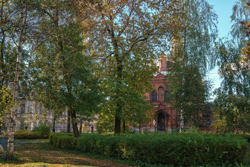 Naklejka premium autumn in the city