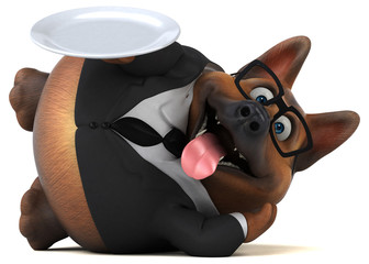 German shepherd dog - 3D Illustration
