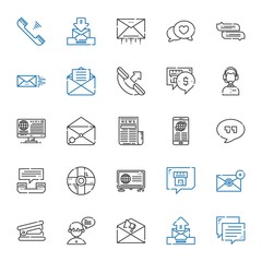 chat icons set