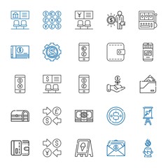 coin icons set