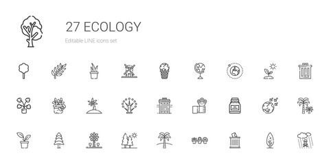 Obraz na płótnie Canvas ecology icons set