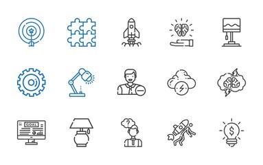 solution icons set