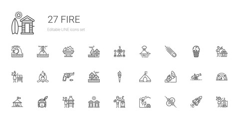 fire icons set