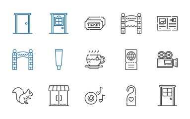 elements icons set