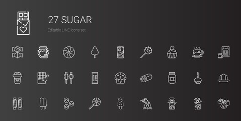 sugar icons set