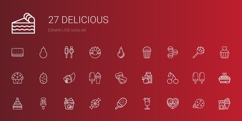 delicious icons set