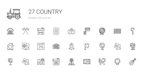 Fototapeta na wymiar country icons set