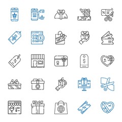 coupon icons set