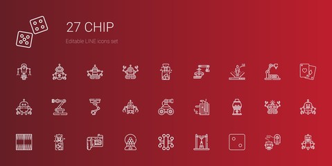chip icons set