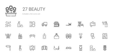 beauty icons set