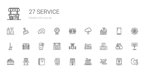 service icons set