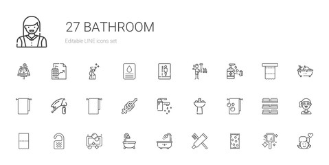 bathroom icons set
