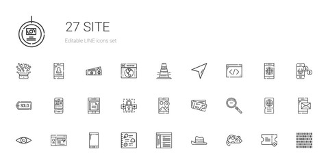 site icons set