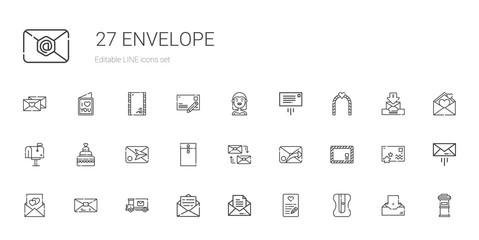 envelope icons set