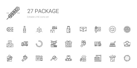 package icons set