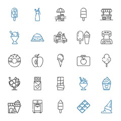 snack icons set