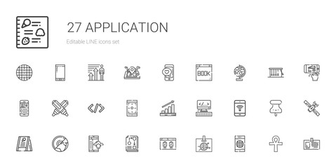 application icons set