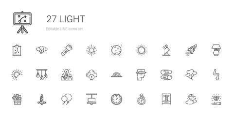 light icons set