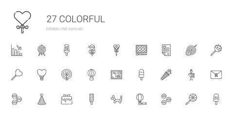 colorful icons set