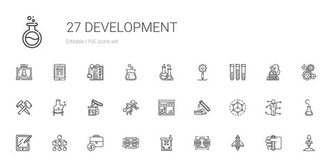 development icons set