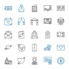 invitation icons set