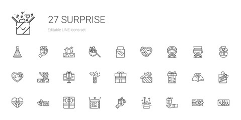 Fototapeta na wymiar surprise icons set