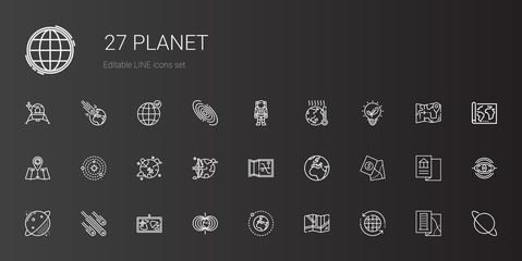 planet icons set © NinjaStudio